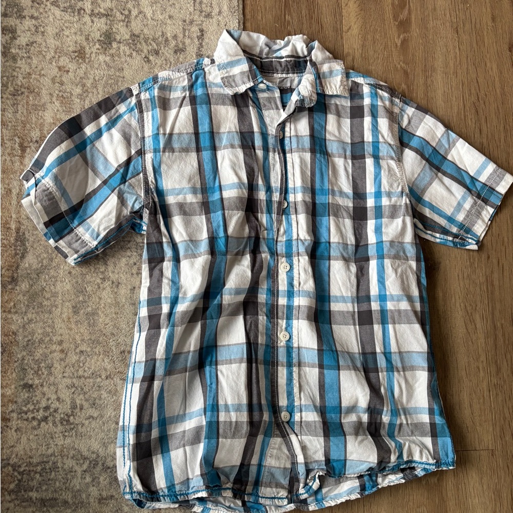 Cherokee Kid’s Blue and White Plaid